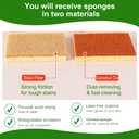 2 x Natural Sponges Dishes 12Pcs Biodegradable Dish Sponge Eco-Friendly | 12PCS natural biodegradable sponges, wood pulp sisal coconut fiber, eco-friendly dish cleaning, plant-based