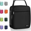 Lunch box Lunch bag for men women Insulated Lunchbox Lunch bags for Work Picnic Travel (Black)