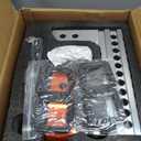 Adjustable Trailer Hitch Fits 2" Receiver, 2" & 2-5/16"(12,500 LBS GTW) Rotatable Dual Solid Ball, 6" Drop/Rise Heavy Duty Aluminum Tow Hitch, Trailer Hitches with Anti-Theft Pin, Silver