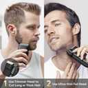 Brightup Electric Foil Shavers for Men - Smooth & Close Electric Razor for Men with Pop Up Trimmer - Wet Dry Shaving/Travel Lock/LED Display/IPX6 Waterproof