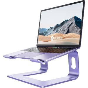 Nulaxy Ergonomic Aluminum Laptop Stand - Detachable Riser for 10-15.6' Laptops (Purple)