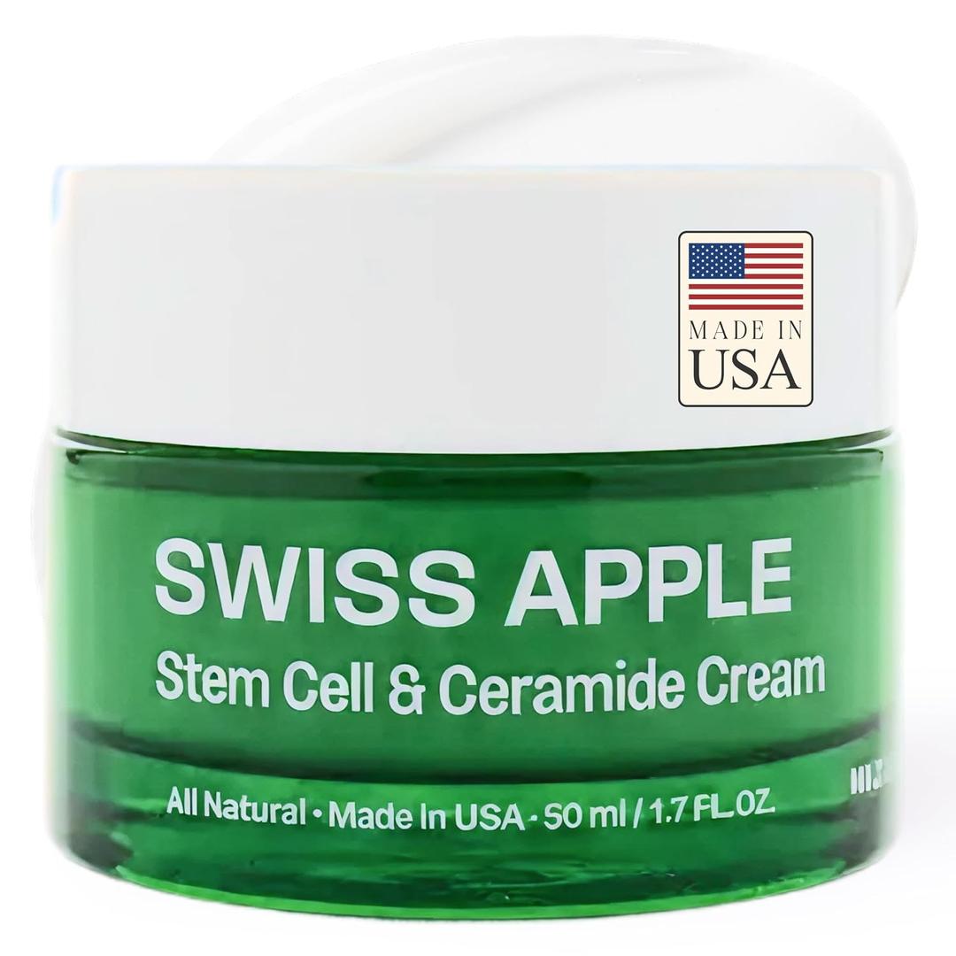 Swiss Apple Stem Cell anti-aging | Triple Ceramide Complex for Sensitive & Eczema- Prone Skin | Reduces Fine Lines, Redness & Dryness | Probiotic Ferments | Vegan | Mudita Earth