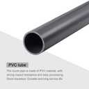 MECCANIXITY PVC Rigid Tube Round Pipe Hardware Tubing 28mm ID 32mm OD 350mm Light Grey High Impact for Water Pipe,Crafts,Cable Sleeve