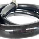 13MM (1/2") X 3.28FT Black High Temp Reinforced Silicone Heater Tubing Hose Radiator Coolant Straight Line(Work Pressure 145PSI/4-ply Reinforced/5MM Thick)+2 Clamp