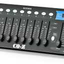 CO-Z 192 DMX 512 Stage DJ Light Controller Lighting Mixer Board Console for Light Shows, Party Disco Pub Night Club DJs KTV Bars and Moving Heads