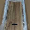 Acacia Wood Cable Management Box, Wooden Cord Hider & Organizer for Power Strip, Electrical Hiding, TV Wires, Desk & Floor Cables - Office Under Desk Cable Storage Box for Wire Storage Organization