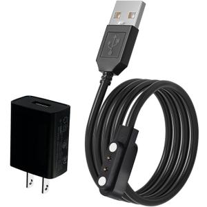 2 x Tonton 5W Charger Replacement Compatible with DINJOO TC-03 Dog Bark Collar and TC03Pro Shock Collar, Fast Charger Power Adapter with USB Magnetic Charging Cable for DINJOO TC03 Dog Training Collar