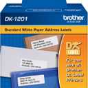 Brother Genuine DK1201 Die-Cut Standard Rolled Address Labels for QL Printers, (DK1201)
