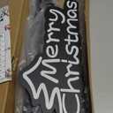 Christmas Garland Hanger for Front Door Adjustable 34-48 Inch, Over The Door No Drill Garland Holder with Heavy Duty 22lb Capacity, Includes Merry Christmas Sign for Outdoor Holiday Decor