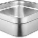 yeesport Stainless Steel Washing Up Bowl, MultiPurpose Dish Tub for Sink, Large Square Container for Kitchen, Vegetable Washing Basin, Durable Dishpan for Home