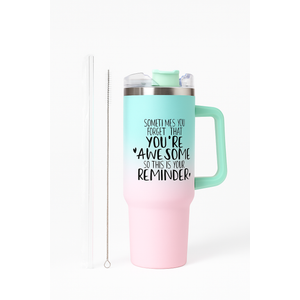 Inspirational Gifts for Women - Christmas Birthday Gifts for Women, Mom, Wife, Girlfriend, Her - Thank You Gifts, Appreciation Gifts for Boss, Coworker, Teacher - 40 oz Tumbler with Handle and Straw