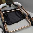 Pet Stroller with Detachable Carrier and No-Zip Canopy, Black