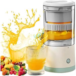 Electric Citrus Juicer, USB-C Rechargeable Portable Orange Juicer, One-Touch Cordless Juice Squeezer for Lemon, Lime & Citrus Fruits, Compact Travel Juicer for Home, Office & Camping