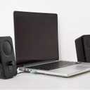 Amazon Basics AC-Powered Computer Speakers for Desktop or Laptop PC with Volume Control, Headphone Jack, Black (US Version)