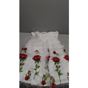 ZESICA Women's 2025 Summer Casual V Neck Flutter Sleeve Bohemian Ruffle Smocked A Line Swing Mini Dress, Small