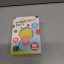 Color Sorting Game for Toddlers, Silicone Shape Matching Set with 2 Lids, 12 Color Discs & 16 Shape Sticks, Montessori Activity for Fine Motor Skills and Early Learning