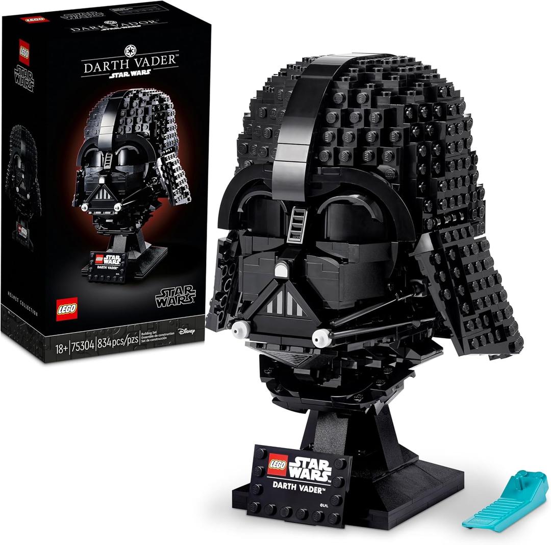 LEGO Star Wars Darth Vader Helmet Building Set for Adults - Collectible Model Kit for Men & Women, Ages 18+ Years - Gifts for Christmas for Men & Women - 75304