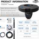 RGB Pond Fountain Aerator,20000GPH Floating Aerating Pump, 50ft Power Cord, Time Control, Perfect for Ponds & Lakes (20000GPH)