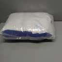 Cervical Neck Pillow, 2025 Upgraded Cervical Neck Pillow, Sleep Enhancing Cervicals Support Comfort Goose Down Pillow, 60 * 40cm Ergonomic Sleep Enhancing Cervicals Support Pillow (Blue)