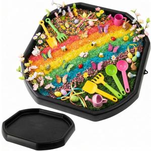 Gemscream 28 Inch Medium Sensory Tray Tuff Tray for Kids Play Set Table Indoor and Outdoor Activities for Classroom Sensory for Sand Water Block Pasta Novelty Gifts No Stand Included