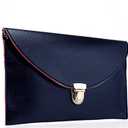 Amaze Fashion Women Handbag Shoulder Bags Envelope Clutch Crossbody Satchel Purse Tote Messenger Leather Lady Bag (Black)