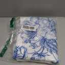 Blue Floral Square Tablecloth 60x120 Inch, Blue and White Chinoiserie Flower Toile Table Cloth Square Polyester Stain Resistance Blue Table Cover Decorations for Party Picnic Kitchen Decor