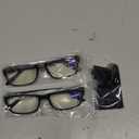 Gaoye 2-Pack of Reading Glasses - Blue-Light Filter, UV Protection - Readers with Rectangle Frames (Black + Leopard)