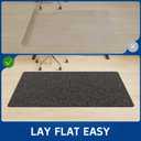 Office Chair Mat for Hardwood & Tile Floor, 46" x 60" Anti-Slip Desk Chair Mat, Easy Glide Floor Protector for Rolling Chairs, Floor Mat for Office Chair for Home Office (Black)