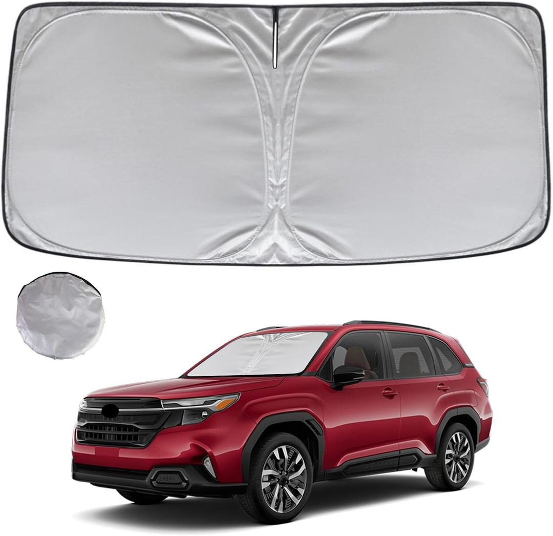 KAYZT Windshield Sun Shade for 2025-2026 Su-baru Forester Foldable Sunshade Front Window Custom Fit Car Accessories