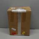 LAATOOREE Nightstands Set of 2, Small Side Table, Bedside Table with Fluted Door, Solid Wood Feet; Modern Mid-Century End Table for Bedroom, Small Space (Black)