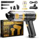 Svoko Handheld Vacuum Cleaner 21000Pa Suction with Brushless Motor, 4-in-1 Portable Mini Car Vacuum with 2 Suction Modes, Cordless Vacuum with LED Light, Type-C Charge for Car, Office Desk, Keyboards