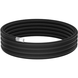 10FT PTFE Fuel Hose Line 6AN 1885PSI Nylon Braided | PTFE inner tube; Nylon braided outer; For E85/gasoline/diesel