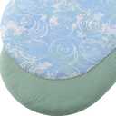 TADO MUSLIN Organic Cotton Muslin Bassinet Sheets, 2 Pack – Soft, Breathable, Universal Fit for Oval, Rectangle & Hourglass Mattresses, Machine Washable, Neutral Colors for Baby Boys & Girls