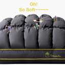 YOUR MOON Fluffy Support Bed Pillow Queen Size Set of 2, Super Soft Premium Down-Alternative Filling for Sleeping, Luxury Hotel Quality Bed Pillows for Side Sleeper (Gray)