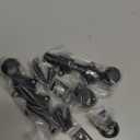 Tandefio 2 Pcs Dutch Door Bolt 4 Inch Surface Bolt Sliding Door Locks Hardware Solid Brass Latch, Attic Latch for Dutch Slide Barn(Black)