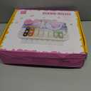 Kids Piano Musical Toys - 5 in 1 Wooden Music Instruments Montessori Toys for Baby Toddler, Sensory Toys with Drum Xylophone, Preschool Educational Toys, Birthday Gifts for Girls Boys Pink