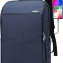 MAXTOP Deep Storage Laptop Backpack with USB Charging Port[Water Resistant] College School Computer Bookbag Fits 17 Inch Laptop (Sea Blue)