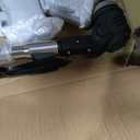 Electric Weed Wacker Cordless Eater Battery Powered 21V Lightweight No-String Weed Trimmer 3 in 1 Stringless Grass Trimmer/Edger/Brush Cutter with 3 Types Blade & Wheels for Yard and Garden-Orange