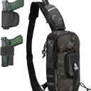 Sling Backpak Tactical Chest Pistol Bag Shoulder Bags Crossbody Sling Backpack Holster Bag for Concealed Carry