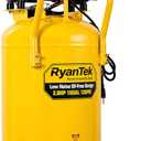 15-Gallon Air Compressor,2HP,Vertical Tank, 4.5CFM@90PSI,Quiet 66dB Twin Cylinder, Oil-Free, for Inflation, Nail Guns,Auto Repair, Painting, Woodworking and Home Use(Maximum Pressure 125 PSI)