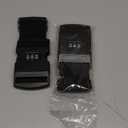 Fridge Freezer Refrigerator Cabinet Lock Latch, (2 Packs) Adjustable French Door Guard for Toddlers Children Kids Special Needs, No Drill No Screw No Adhesive (2 Packs Black)