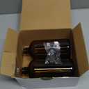 Vivaplex, 2, Amber, 32 oz Glass Bottles, with Lids