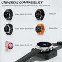 2000mAh Portable Wireless Charger, Charging Dock for Samsung Galaxy Watch 8/7/6/5/4, Watch 8/6/4 Classic, FE, Ultra, Active 1/2 (1 USB-A to USB-C Cable)