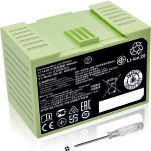 ABL-D1 4INR19/65 Battery for iRobot Roomba e and i Series i3 3150 i3+ 3550 i4 4150 i4+ 4550 i6 i7 i7+ 7150 7550 5150 e5150 e515020 e5152 e5154 e5158 e5 e6 e6198 e619820 i7158 i7550 i7558 14.4V 1800mAh