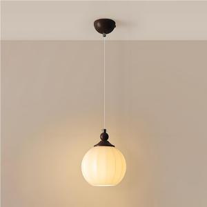 Retro Globe Pendant Light with Glass Shade E26/E27 Base Mid Century Chandelier for Kitchen Island Dining Room Bedroom and Hallway(STYLE1)