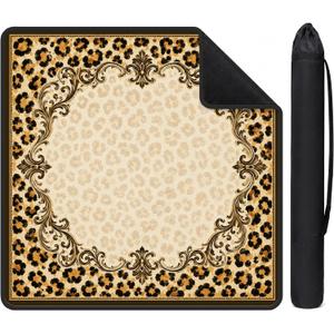 Leopard Print Mahjong Mat 31.5x31.5