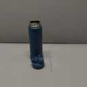 Insulated Water Bottle with Silicone Boot (36hrs Cold/18hrs Hot) - DIY Stickers, Leakproof, BPA Free, 24 oz [2-IN-1 LID] (Cyan)