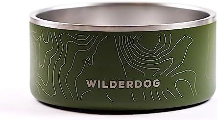 Widlerdog Stainless Steel Dog Bowl with Extra Durable Kitchen-Grade BPA-Free Stainless Steel with Non-Slip Rubber Ringed Bottom 32 oz