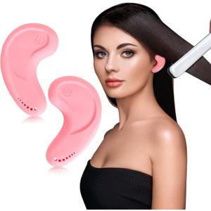 FERNIDA Ear Covers for Hair Dryer Heat Hair Dye Curling Iron, Silicone Ear Protectors for High-Temperature Resistance & Reusable, Salon & Home