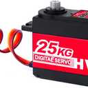 CYS 25KG RC Servo, Waterproof Digital Servo, High Torque RC Motor, Stainless Steel Gear, Full Aluminum Case, 25T Standard Digital Iron Core Servo for 1/8 RC Car/Helicopter/Airplane